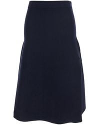 Max Mara - Flared Skirt With Elastic Waist - Lyst