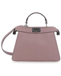 Fendi - 'Peekaboo Iseeu Small' Handbag With Shoulder Strap - Lyst