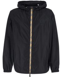 Burberry - 'Clapton' Jacket With Logo Patch On The Front - Lyst