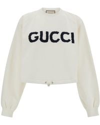 Gucci - Logo Cotton Sweatshirt - Lyst