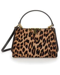 Tory Burch - 'Eleanor' Handbag With Removable Shoulder Strap And All-Over Leopard Motif - Lyst