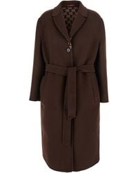 Gucci - Reversible Double-Breasted Coat With Notched Revers And Belt - Lyst