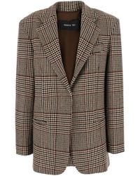 FEDERICA TOSI - Oversized Blazer Galles With Notched Revers And Long Sle - Lyst