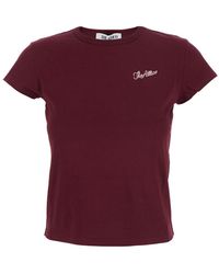 The Attico - T-Shirt Girocollo Con Logo Lettering Sul Fronte - Lyst