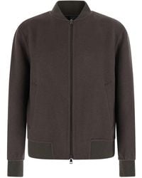 Low Brand - Bomber With Shirt Collar And Front Closure And Pockets - Lyst