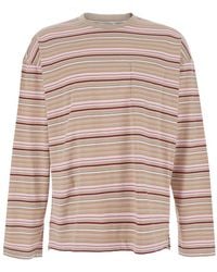 sunflower - Long Sleeve T-Shirt With All-Over Stripe Motif - Lyst