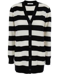 Max Mara - And Wool Cardigan With Embroidery Virgin Tops - Lyst