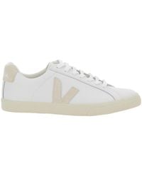 Veja - 'Esplar' Low Top Sneakers With Logo Detail On The Side And Logo Lettering On The Heel - Lyst