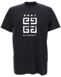 Givenchy - Crewneck T-Shirt With 4G Logo Print - Lyst