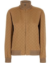 Gucci - High Neck Sweatshirt With Gg Motif - Lyst