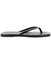 TKEES - 'Lily' Sandals With Flip-Flop Design And Crocodile Effect - Lyst