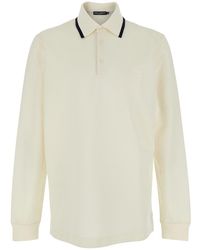 Dolce & Gabbana - Logo Embroidered Polo Shirt - Lyst