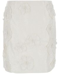 ROTATE BIRGER CHRISTENSEN - Sequinned Mid-Rise Miniskirt - Lyst