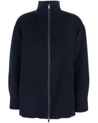 Max Mara - 'Pino' Jacket With High Collar And Zip Closure In - Lyst