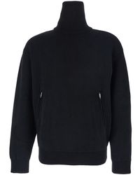 Balenciaga - Turtleneck Sweater With Rear Half Zip Closure - Lyst