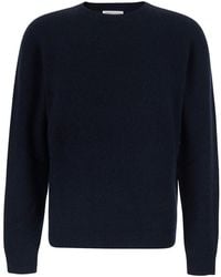Roberto Collina - Crew Neck Sweater With Ribbed Details - Lyst