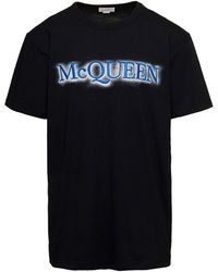 Alexander McQueen - Crewneck T-Shirt With Logo Print - Lyst