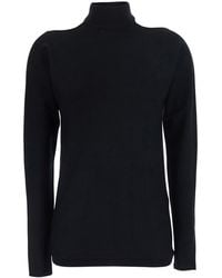 Semicouture - High-Neck Pullover With Cut-Out Detail On The Back I - Lyst
