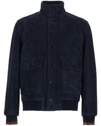 Gucci - Jacket With High Neck And Web Detail On The Cuffs - Lyst