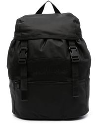Saint Laurent - Backpack With Tonal Logo Lettering Embroidery - Lyst