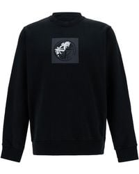 Stone Island - Crewneck Sweatshirt With Logo Print - Lyst