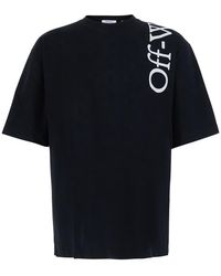 Off-White c/o Virgil Abloh - T-Shirt Vertical Bookish Cotton T-Shirts - Lyst