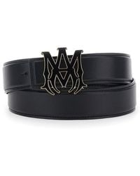 Amiri - Belt Ma Core Logo Leather - Lyst