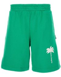 Palm Angels - Bermuda Shorts With Elastic Waistband - Lyst
