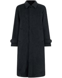 NN07 - Coat With Notched Revers And Front Button Closure. Features - Lyst