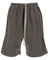 Rick Owens - Shorts With Elasticated Waist And Side Buttons - Lyst
