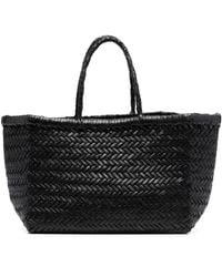 Dragon Diffusion - Small 'Triple Jump' Woven Leather Tote Bag - Lyst