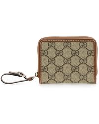Gucci - Wallet With Snap Button And Zip Closure - Lyst