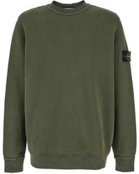 Stone Island - Cotton Crew-Neck Sweatshirt - Lyst