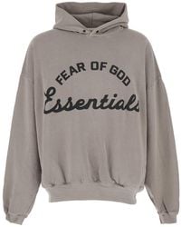 Fear Of God - 'Training 90's Hoodie Essentials' Hoodie With Fixed Hood And Kangaroo Pocket - Lyst