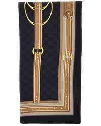 Gucci - Scarf With Bracket, Clamp And Gg All-Over - Lyst