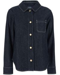 Max Mara - 'S Maxmara 'Emphasis' Shirt With Classic Collar And Chest Pocket - Lyst