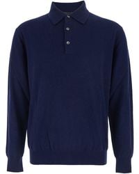 Le Plain - Sweater With Polo Shirt Style Collar And Long Sleeves In - Lyst