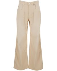 Isabel Marant - 'Rodayna' Jeans With Logo Patch On The Rear And Wide Leg - Lyst