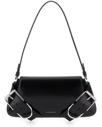 Givenchy - 'Voyou' Shoulder Bag With Buckles And Logo - Lyst