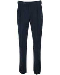 PT Torino - Pants With Belt Loops And Two Welt Pockets On The Back - Lyst