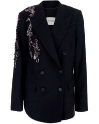 Dries Van Noten - Barrysta Emb Jackets With Collar And Long Sleeves - Lyst