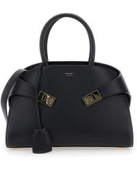 Ferragamo - Borsa A Mano 'Hug' Con Logo E Fibbie Gancini - Lyst