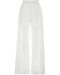 Le Plain - Pants With Elastic Waist And Wide Leg - Lyst