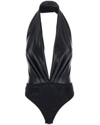 ANDAMANE - Sendaya Bodysuit With V-Neck And Long Sleeves - Lyst