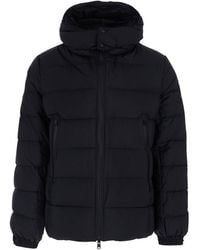 Tatras - 'Borbore' Down Jacket With Removable Hood And Logo Patch - Lyst