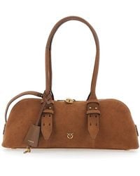 Pinko - 'Bowling Horizontal Large' Shoulder Bag With Adjustable An - Lyst