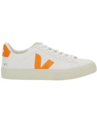Veja - 'Campo' Low Top Sneakers With Contrasting Logo - Lyst