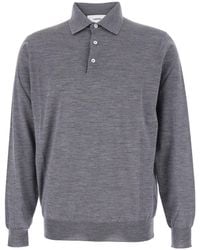 Lardini - Polo Con Colletto Classico E Spalle Scese - Lyst