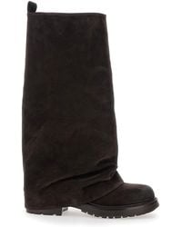 Strategia - Multilayer Combat Boots With One Block Sole - Lyst