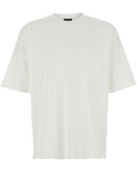 DSquared² - Crewneck T-Shirt With Logo Lettering On The Rear - Lyst